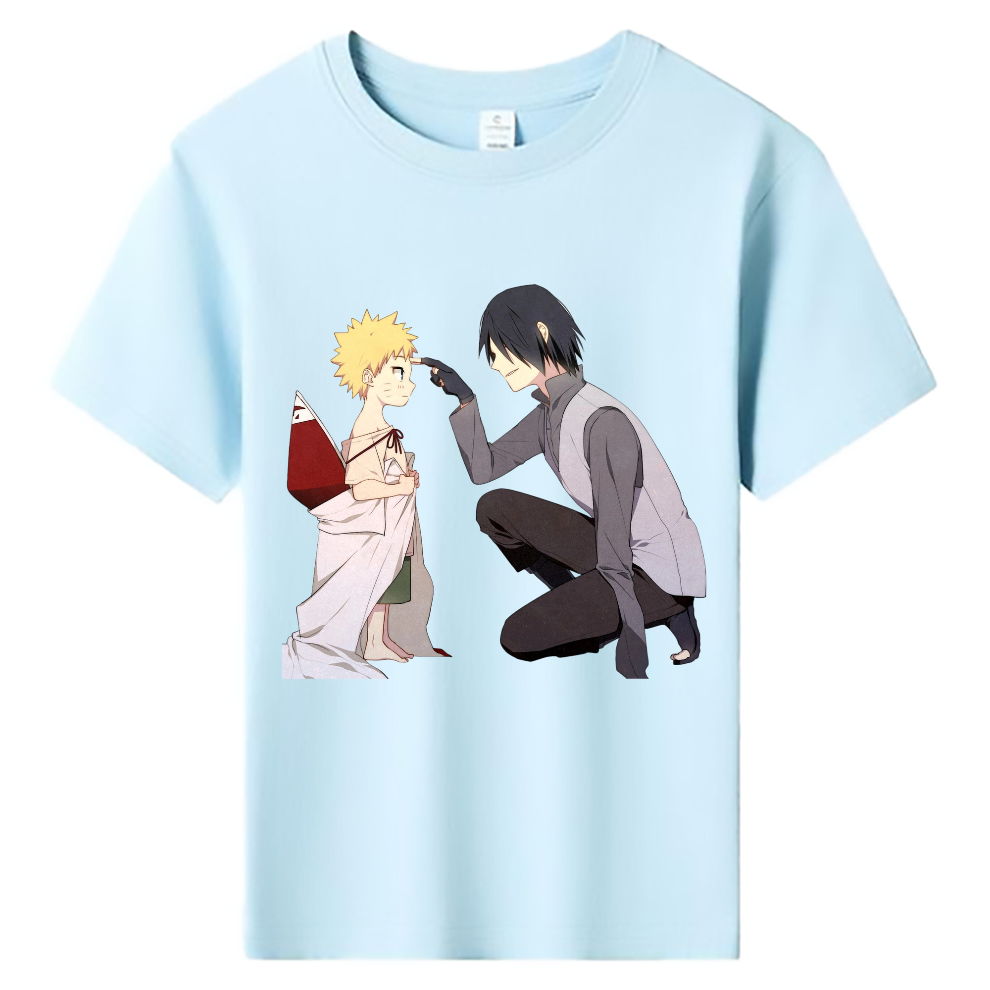（画像用） NARUTO -ナルト- うちは サスケ Uchiha Sasuke 綿100％キッズTシャツ（フロントプリント）